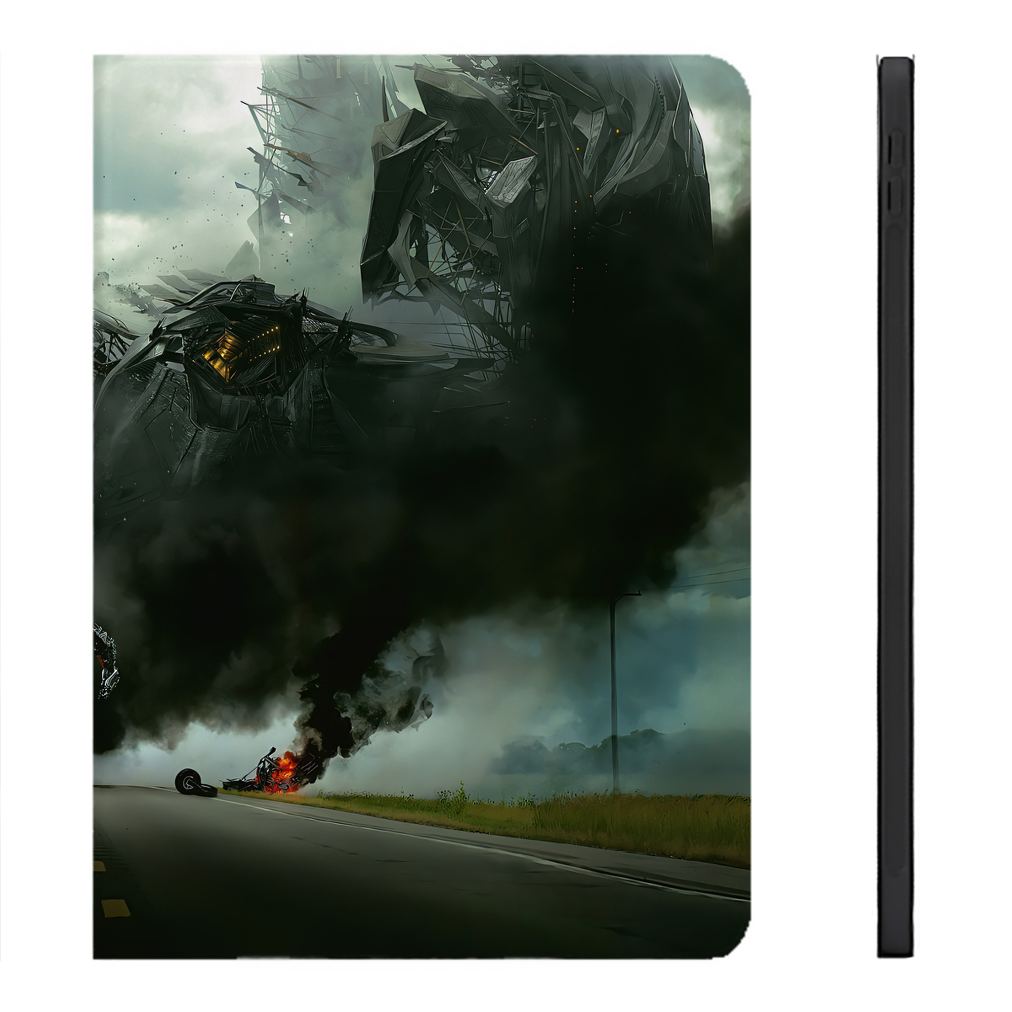（画像用） Transformers トランスフォーマー IPadケース ペンホルダー付き ブックスタイルデザイン